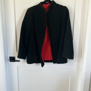 Vintage lovers only… Genuine vintage Astrakhan (Persian lamb) open-front jacket